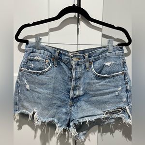 Agolde Parker Vintage cut off jean shorts